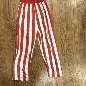IU Hoosiers Red and White Men's Striped Pants